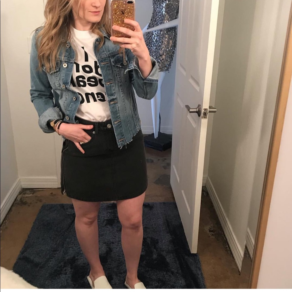 French Connection Pepper Denim Side Zip